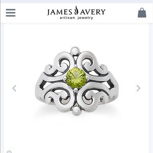 James Avery Peridot Ring